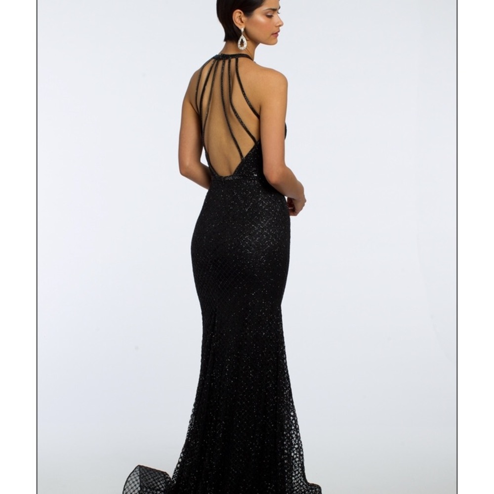 Black glittery evening/prom dress